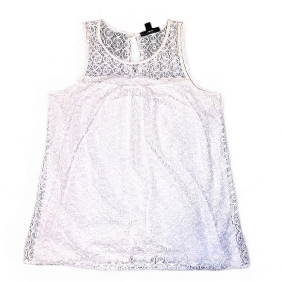 Pea in the Pod Cream Lace Maternity Top Sz L - Picture 1 of 3